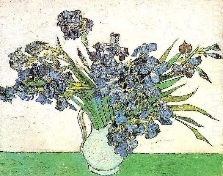 Still Life - Vase with Irises, Vincent Van Gogh